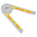360 Degree Angle Goniometer Ruler Protractor Measuring Tool For Diy Inside Outside Metric British Scale
