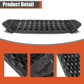 Front Bumper Grille Upper And Lower Black Honeycomb 2pcs Replacement For Fusion 2013-2016 Ds7z-8200-ba