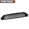 Front Bumper Grille Upper And Lower Black Honeycomb 2pcs Replacement For Fusion 2013-2016 Ds7z-8200-ba