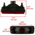 Caltric Tail Light Assembly For Kawasaki Brute Force 650 Kvf650 4x4 2005-2013
