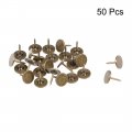 Uxcell Upholstery Nails Tacks 11mmx13mm Flat Head Furniture Nail Bronze Tone For Sofa Headboards 50 Pcs