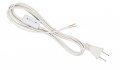 Creative Hobbies White Lamp Cord With Rotary Switch Polarized Plug Stripped Ends Ready For Wiring And Repairing Lamps Ul Listed 