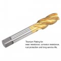 Uxcell Spiral Flute Threading Tap M18 X 1 5 Metric Hss High Speed Steel Titanium Plated Machine Thread Screw 4 Flutes Tapping