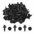 Uxcell Car Door Fender 6mm Hole Dia Push Plastic Rivets Retainer Clips Black 50 Pcs