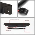 Auto Dynasty Rear High Mount Smoked Housing Red Led 3rd Third Tail Brake Light Lamp Compatible With Chevy Express Gmc Savana
