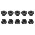 Knurled Thumb Nuts 20pcs M3 X 11 6mm Carbon Steel Nut Adjusting Round Knobs Fasteners For 3d Printer Parts Black 