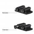 Uxcell Double Magnetic Touch Catch Latch Plastic Pe Black For Cabinet Door Shutter