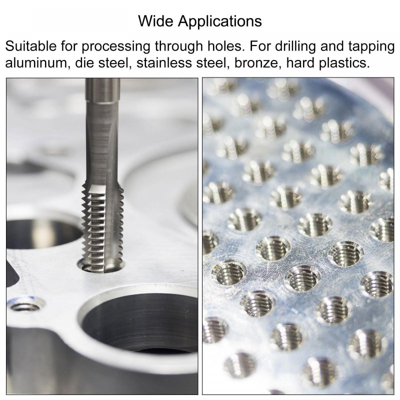 5 32-32 Un Straight Flute Thread Tap And 3 2mm Twist Drill Bit Set Titanium Plated 6542 High Speed Steel Drilling Machine