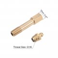 Uxcell Brass Straight Grease Fitting G1 8 Thread 60mm Length Hydraulic Accessories