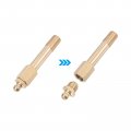 Uxcell Brass Straight Grease Fitting G1 8 Thread 60mm Length Hydraulic Accessories