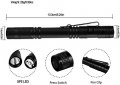 Modoao 2pcs Pocket Led Flashlight Portable Mini Penlight Small Waterproof Lightweight For Nurses Inspection Work Repair And
