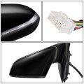 Hy1320228 Factory Style Driver Left Side Mirror Manual Folding Power Adjust Heated Glass Turn Signal Blind Spot Detection