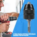 2-13mm Capacity Metal Keyless Lathe Drill Chuck Converter With Sds Adapter Accessories