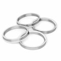 Stancemagic Hubcentric Rings Pack Of 4 57 1mm Id To 72 6mm Od Silver Aluminum Hubrings For Hubs And Wheels Audi Volkswagen Vw 