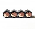 Hedgehog Porcupine Emoji Tire Valve Caps Black Aluminum Set Of Four 