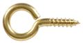 The Hillman Group 852422 162 X 1-5 8 In Solid Brass Large Eye Screw 3-pack 