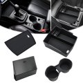 Center Console Organizer For Subaru Forester 2025 Accessories Cup Holder Wireless Charging Protective Mat Armrest Storage Box 