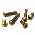 M5 X 40mm Phillips Pan Head Machine Screwsbrassmetricfull Threadright Handpk 30