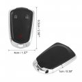 X Autohaux Car Replacement Key Fob Shell Case Hyq2ab For Cadillac Srx 2015-2016 3 Button Black