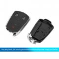 X Autohaux Car Replacement Key Fob Shell Case Hyq2ab For Cadillac Srx 2015-2016 3 Button Black
