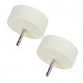Luo Ke 3 Inch Compressed Wool Felt Buffing Wheel 6mm Shank Polishing Pads For Fine 2 Pcs 