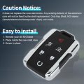 Key Shell Caseless Entry Remote Key Fob Replacement For Chevrolet Suburban 2015-2019 6 Buttons M3n-32337100