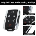 Key Shell Caseless Entry Remote Key Fob Replacement For Chevrolet Suburban 2015-2019 6 Buttons M3n-32337100