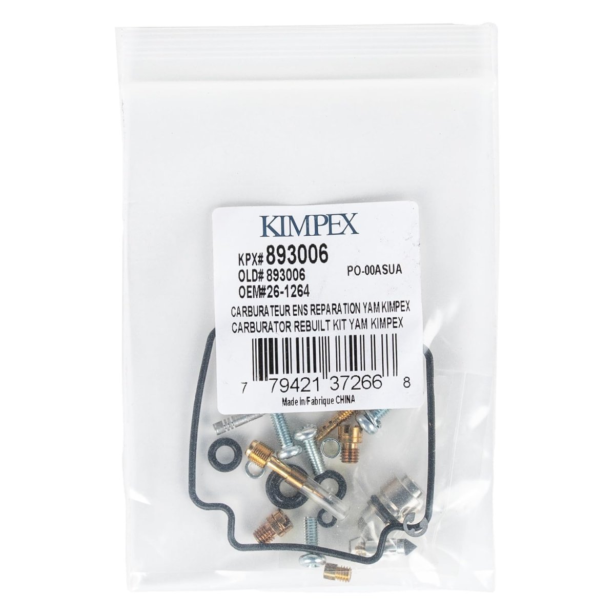 Kimpex Carburetor Repair Kit Fits Yamaha Oem 5uh-e4101-01-00