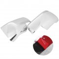 Qiilu Side Mirror Covers 2pcs Chrome Caps Rearview Cover Fit For Discovery Freelander 2 Range Rover Sport