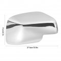 Qiilu Side Mirror Covers 2pcs Chrome Caps Rearview Cover Fit For Discovery Freelander 2 Range Rover Sport