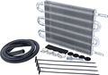 Allstar All26704 12 Length X 7 5 High Universal Transmission Cooler Kit With 3 8 Barbed Fitting 