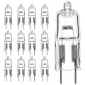 Satco S3420 20 Watt Halogen T3 Light Bulb Clear Finish Bi Pin G4 Base 12 Volt 2900 Kelvin Warm White 300 Lumens Dimmable 
