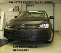 Lebra 2 Piece Front End Cover Black Car Mask Bra Fits 2015 Vw Jetta Except Gli Hybrid Models 