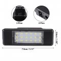 Uxcell 1pair Car Led License Plate Light Error Free White For Merceds-benz W639 Viano