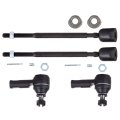 4-piece Inner Outer Tie Rod End Fit 1989-1991 For Chevy Sprint 1989-1997 Geo Metro Pontiac Firefly 1990-1995 Suzuki Swift 