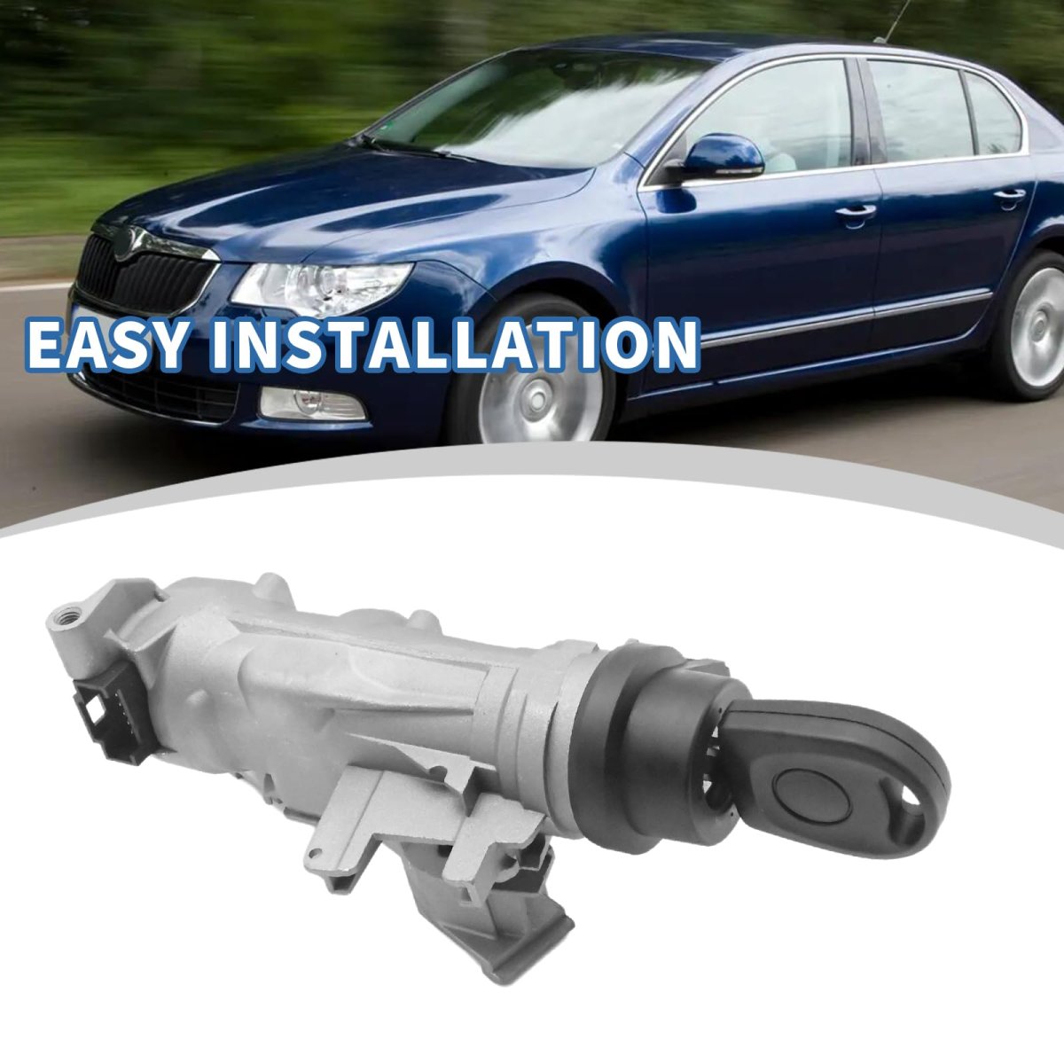Hoypeyfiy 1k0905851b Ignition Switch Lock Cylinder Kit Replacement For Seat Leon 2006-2010 Toledo 2005-2009 Skoda Superb