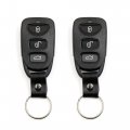 X Autohaux 2pcs 4 Buttons Key Fob Remote Control Case Shell For Hyundai Elantra 2007-2010 Sonata 2006-2011 Replacement