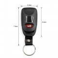 X Autohaux 2pcs 4 Buttons Key Fob Remote Control Case Shell For Hyundai Elantra 2007-2010 Sonata 2006-2011 Replacement