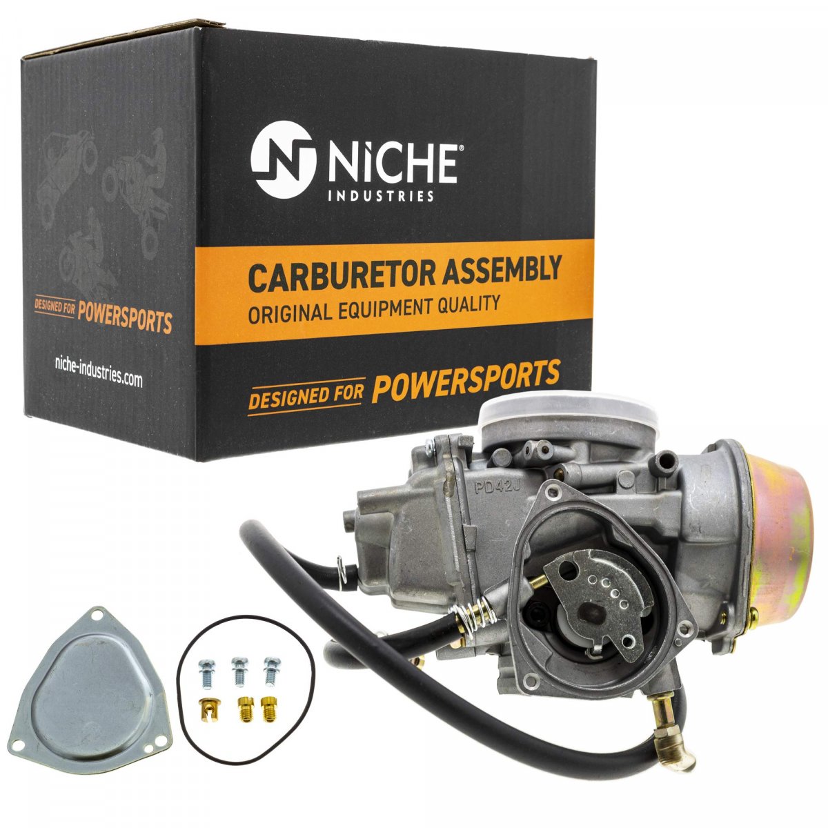 Niche Carburetor Assembly For Brp Can-am Polaris Yamaha Ds650 Baja 5km-14901-10-00 5uh-e4101-11-00