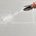 Waterpik Showerclean Pro Hand Held Head High Pressure Rinser With Built-in Power Jet -wash Shower -cleaner In Brushed Nickel 