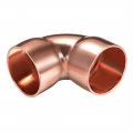 Uxcell 28 58mm Id 90 Degree Copper Elbow Short-turn Fitting Connector For Plumbing 1mm Thick 2pcs