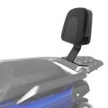 Passenger Backrest Sissy Bar For 2022 2025 Yw125 Zuma 125 Leather Rear With 5mm Heavy Duty Steel Frame Black Powder Coating 