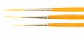 Set Of 3 Size 4 0-1 Series Aj Alan Johnson Signature Fine Detailing Pinstriper Special Taklon Brushes