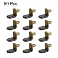 Uxcell Shelf Support Peg 6mm L-shaped Furniture Cabinet Closet Bracket Pegs W Sleeve For Kitchen Book Shelves Supplies Bronze