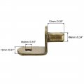 Uxcell Shelf Support Peg 6mm L-shaped Furniture Cabinet Closet Bracket Pegs W Sleeve For Kitchen Book Shelves Supplies Bronze