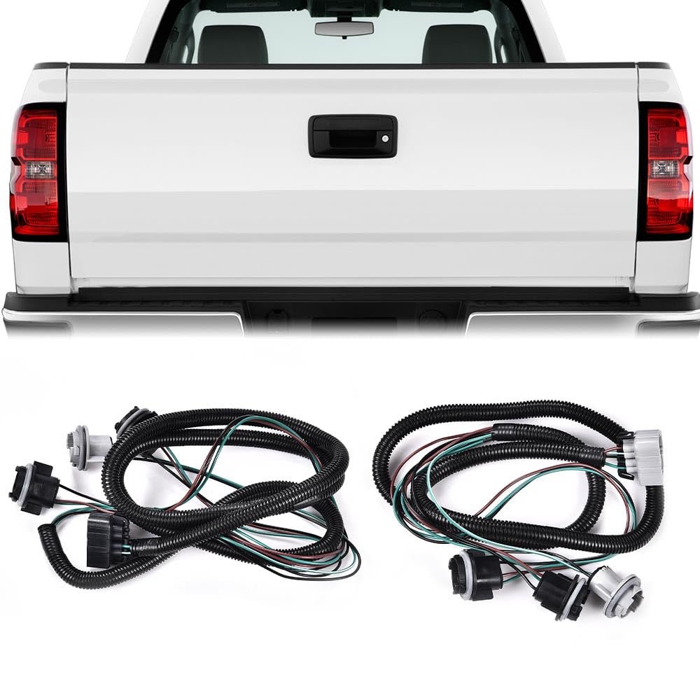 Left And Right Tail Light Lamp Wiring Harness For Chevy Silverado 2007 2014 Gmc Sierra 2008 Set Of 2