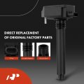 A-premium Set Of 6 Ignition Coil Pack And Iridium Spark Plugs Compatible With Jeep Grand Cherokee 2016-2018 Wrangler Dodge