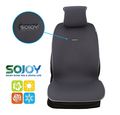 Sojoy Universal Four Seasons Full Set Of Car Seat Cover And Cushions Dark Gray 