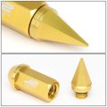J2 Engineering 7075-t6 Compatible Withged Aluminum M12 X 1 5 75mm 20pcs Spiky Cap Lug Nut Adapter Gold