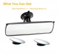 Rear View Mirror Kitbest Universalview Car Interior Rear With Adjustable Suction Cup Inside For Suv Vans Trucks Bonus 2 Pcs